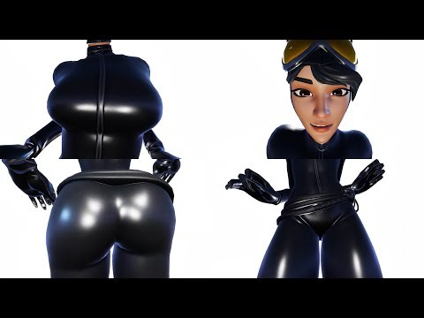 Catwoman (comic version) doing party hips