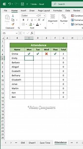 Mind blowing Excel hacks 🔥🔥 Excel attendence trick✅ Must try this Excel cook Hacks Excel tips and tricks #Excel #exceltips #exceltricks #exceltipsandtricks #excelhacks #msexceltutorials #msexceltricks #msexcelformulas #microsoftexcel #AdvanceExcel #spreadsheets #exceltutorial | Vision Computers