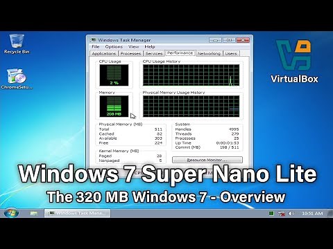 Windows 7 Super Nano Lite : The 320 MB Windows 7