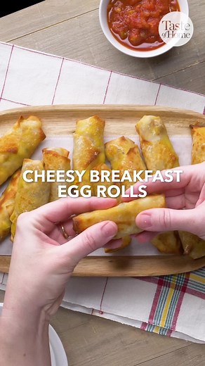 Taste of Home on Instagram: "These breakfast egg rolls will always hit the spot every morning! 🔗 Click the link in our bio for the full recipe. ⁠ ⁠ #easybreakfast #easybreakfastideas #breakfastrecipes #tasteofhome"