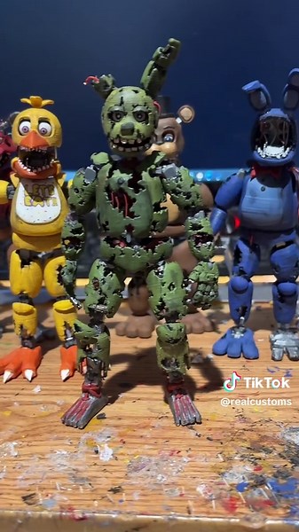Springtrap Is Done! Custom FNAF Action Figures