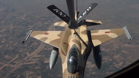 U.S. Air Force F-15 Fly With Royal Moroccan Air Force F-16