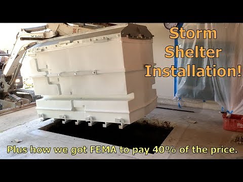 How our storm shelter was installed (plus FEMA paid for part of it!)