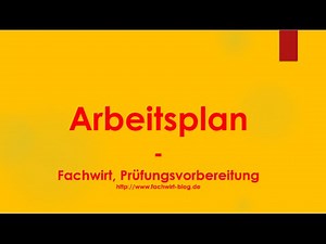 Arbeitsplan