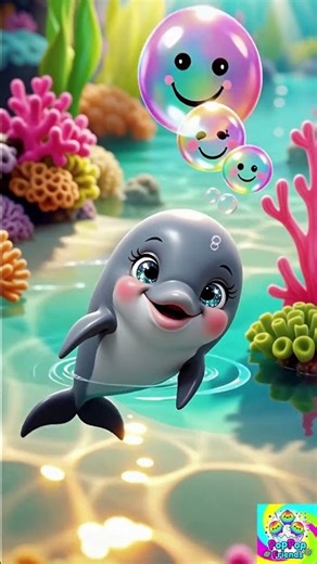 A baby dolphin #kidsshorts #animation #cartoon