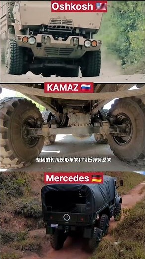 Oshkosh 🇺🇸 vs KAMAZ 🇷🇺 vs Mercedes 🇩🇪 | Military Off-Road Suspension Test