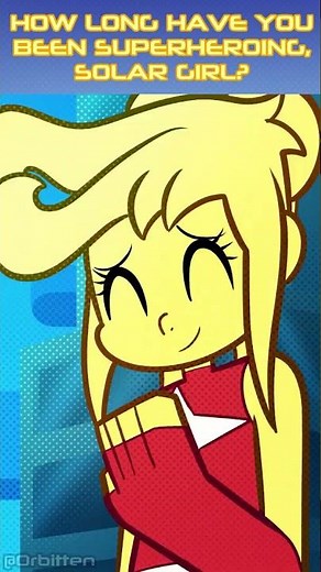"How long have you been superheroing, Solar Girl?" #animation #art #youtubeshorts