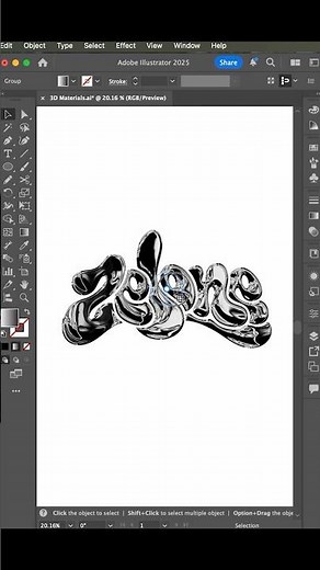 3D Chrome Effect in Adobe Illustrator | Easy Tutorial
