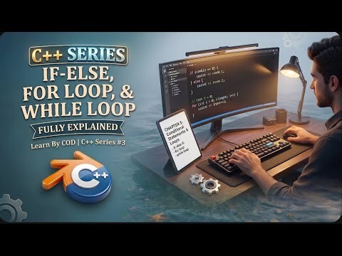 Lecture 3: If Else, For Loop, While Loop FULLY Explained | C++ DSA Series #3 | Learn By COD