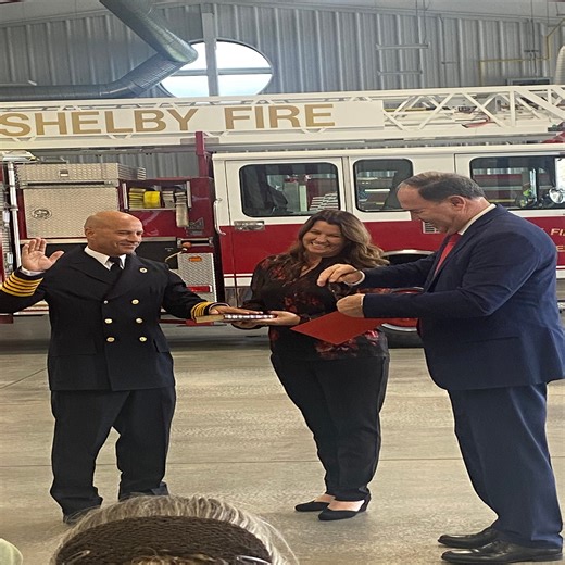 Shelby Fire Chief Sam Sauder sworn in Oct. 31