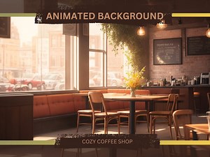 Cozy Coffee Shop Animated Background, Vtuber and Twitch Background, Loop Background, Streaming Background, Animated Overlay Background - Etsy