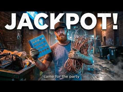 DUMPSTER DIVING For Profit: I Found A SILVER Collection! (Scrap Metal Jackpot)