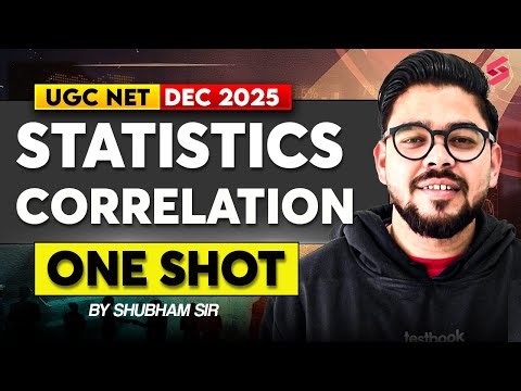 UGC NET Commerce Classes 2025 | Statistics Correlation UGC NET Commerce By Shubham Sir