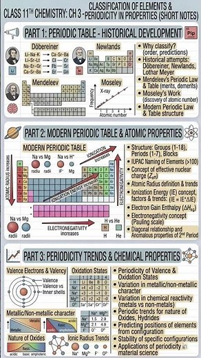 Class 11 Chemistry Ch 3 Periodic Table One Shot 🔥 | Classification of Elements Notes (Highly Recomme