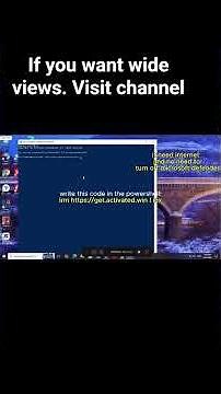 How to activate windows 10/11 using powershell within 2 minute