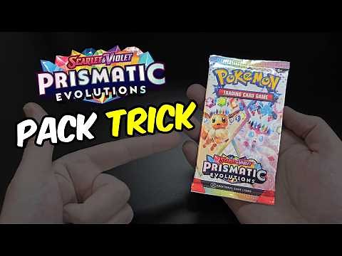 Prismatic Evolutions Pack Trick Tutorial: Scarlet and Violet Pokemon TCG