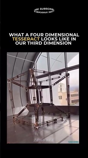 How a Tesseract Looks in Our 3D Reality 👁️🤯✨ #science