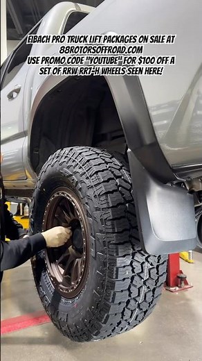 Toyota Tacoma RRW Wheels & Eibach Stage 2R Lift #88rotorsoffroad