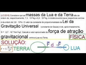 Curso de Física Lei da Gravitação Universal Gravidade Mecânica Força gravitacional universal Aula