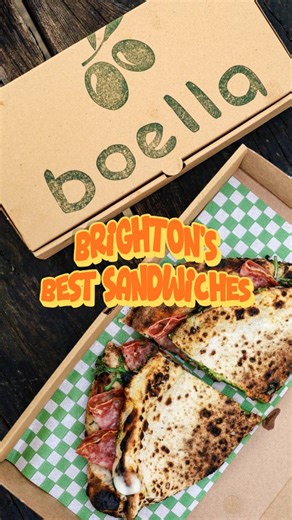 AYLA EATS | Brighton Food Blogger on Instagram: "BRIGHTON'S BEST SANDWICH 🥪 Episode 6: Have you heard of @boellaco 's Panuozzo Italian sandwiches? Because I hadn't. If you're into pizza, then I honestly think this might be your new favourite sandwich in Brighton! The fillings are simple, but well sourced and as I say in the reel it's all in that dough. ⭐ CURRENT RANKINGS: 1. Social Board Porchetta (£11.99) 2. Social Board Steak 'n' Onion Rings (£13.50) 3. The Pickle Mortadella & Fig (£8.50) 4.