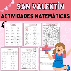 Matemáticas San Valentín en español - Spanish Valentine's Day Math
