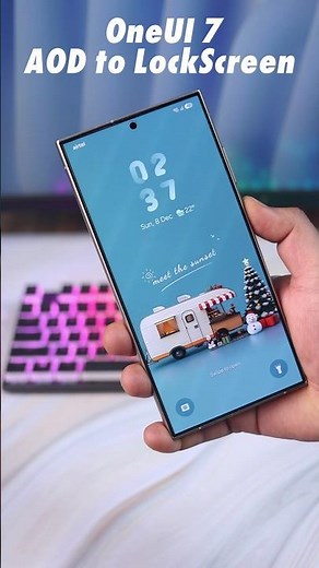 OneUI 7 AOD to Lockscreen Animation 🔥❤️