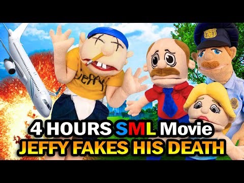 4 HOURS SML Movie MARATHON JEFFY FAKES HIS DEATH ! Best Jeffy Moments!