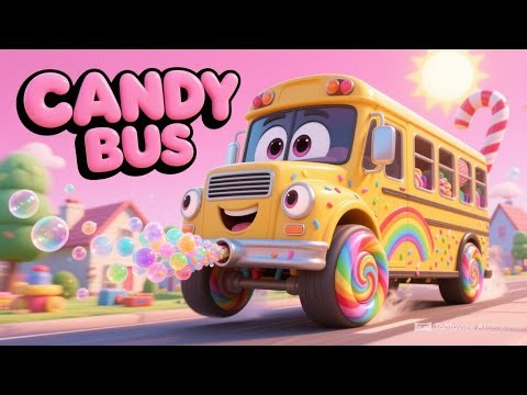 Wheels on the Candy Bus | Sweet Treats Song for Kids & Toddlers | Nursery Rhymes 2025