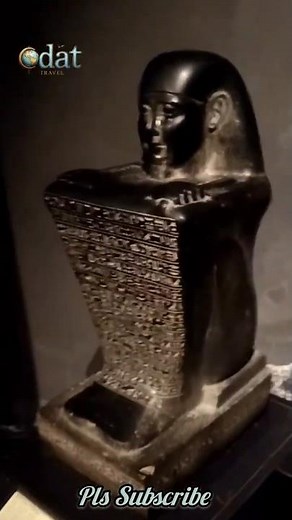 Basalt Cube Statue of Ahmes, son of Pakharkhonsu a Sculpture#basalt #cube #statue #Sculpture #Egypt