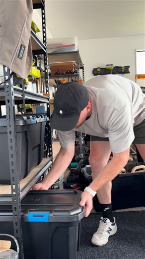 Moochstyle | Home & Lifestyle | Well here we are again in the garage, everything packed away using Inabox Heavy Duty Containers, QR Stickers and the Organise by Inabox app... | Instagram