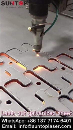 ✨ Laser Cutting Galvanized Steel! 🔥