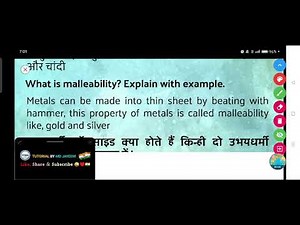 What is malleability? Explain with example.