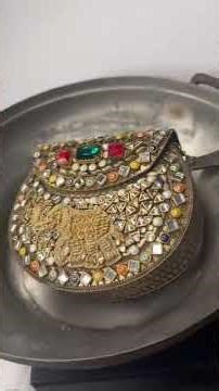 DIY Rhinestones Bridal Clutch Bag | Meesho Haul Wedding Purse Under Budget | Easy Bridal DIY #shorts