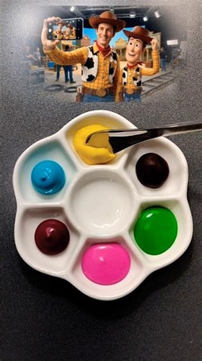 Toy Story colour Mixing #satisfying #art #colourmixing