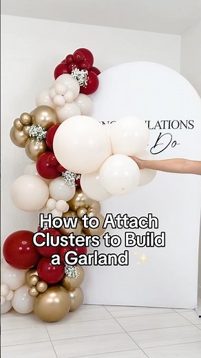 How to Attach Balloon Clusters to Build a Garland 🎈