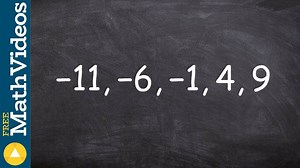 Math tutorial for how to find the common difference of a sequence