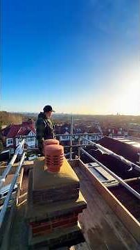 CHIMNEY STACK FLAUNCHING #chimney #builder #construction #howto #homeimprovement
