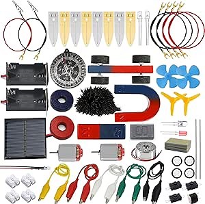 Amazon.com: Delinx STEM Science Kit, Magnets Learning,Basic Circuit Learning,Fruit Battery Experiment,Green Alternative Energy Lab Kits, Physic Electricity Educational Project for Kids & Teens,Girls & Boys : Toys & Games