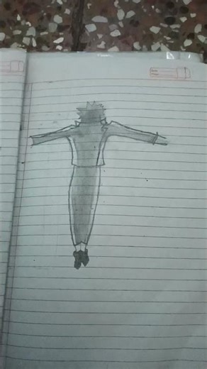 sukuna T pose drawing