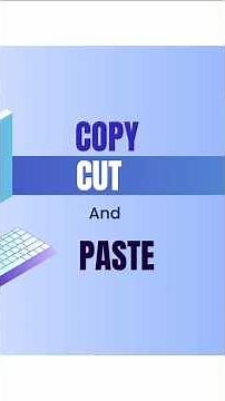 How To Copy, Cut and Paste For Window 11 |Copy, Cut and Paste Shortcut #tutorial #shorts