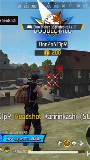 full Headshots in Free fire Garena Playing Today Game Challenge Level Enter the interested