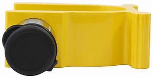 etrailer 5th Wheel King Pin Lock - Keyed Alike - Yellow etrailer King Pin Locks e49PR