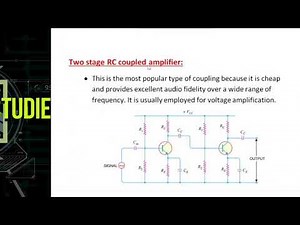 Two stage RC coupled amplifier