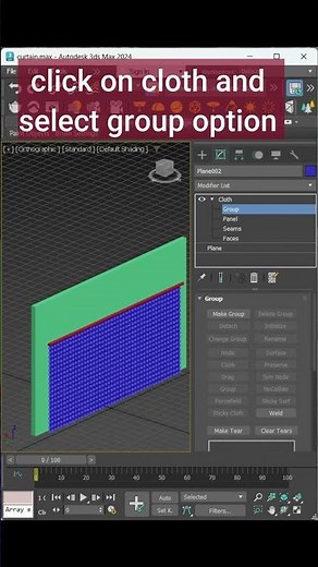 How to Create Realistic Curtains in 3ds Max | Cloth Modifier Tutorial for Interior Rendering #shots