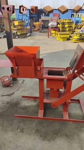hand press easy operation soil interlocking brick making machine QMR2-40 #construction