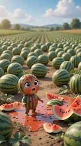 What happens when a tiny baby watermelon tries to burst a GIANT watermelon?! 🍉😂