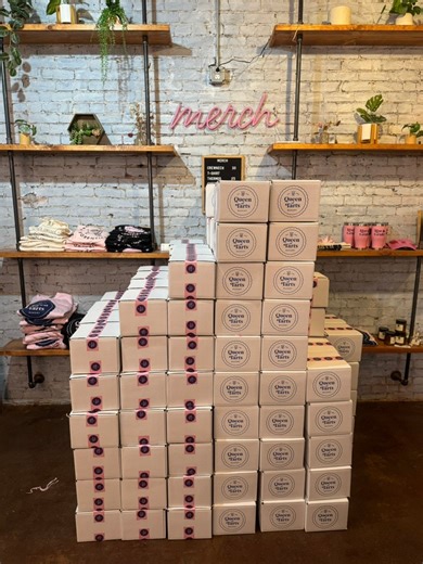 What does our biggest cookie order EVER look like? ➡️ 253 boxes ➡️ 1,500 cookies ➡️ Weeks of mixing, baking, sealing, packing… and barely any sleep 😅 We filled every freezer we own (and then Luigi's Ristorante & Catering DuBois generously let us use theirs ❤️), pulled 8am–3am shifts, and had friends family jump in to help make the magic happen. It was exhausting, chaotic, and absolutely unforgettable. And I’d do it all again in a heartbeat. 🍪✨ So proud of this team and all the love that went i