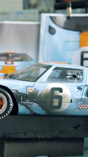 The Ford GT40, Race Weathered at 1:8 scale. Footage by DRIVETRIBE Models available to order here: https://bit.ly/FordGT40Weathered1-8AC #AmalgamCollection #Automotive #Ford #ModelCar #ScaleModel | Amalgam Collection