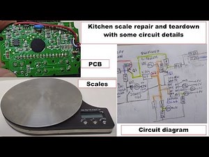 Kitchen scale repair and teardown with some circuit details