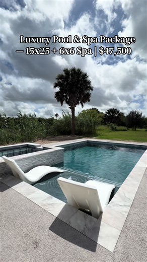 15x25 Pool and 6x6 Spa Package — $47,500 Turnkey Installation